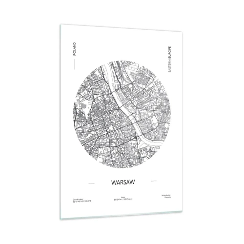 Tablou pe sticlă - Anatomia Varșoviei - 50x70 cm