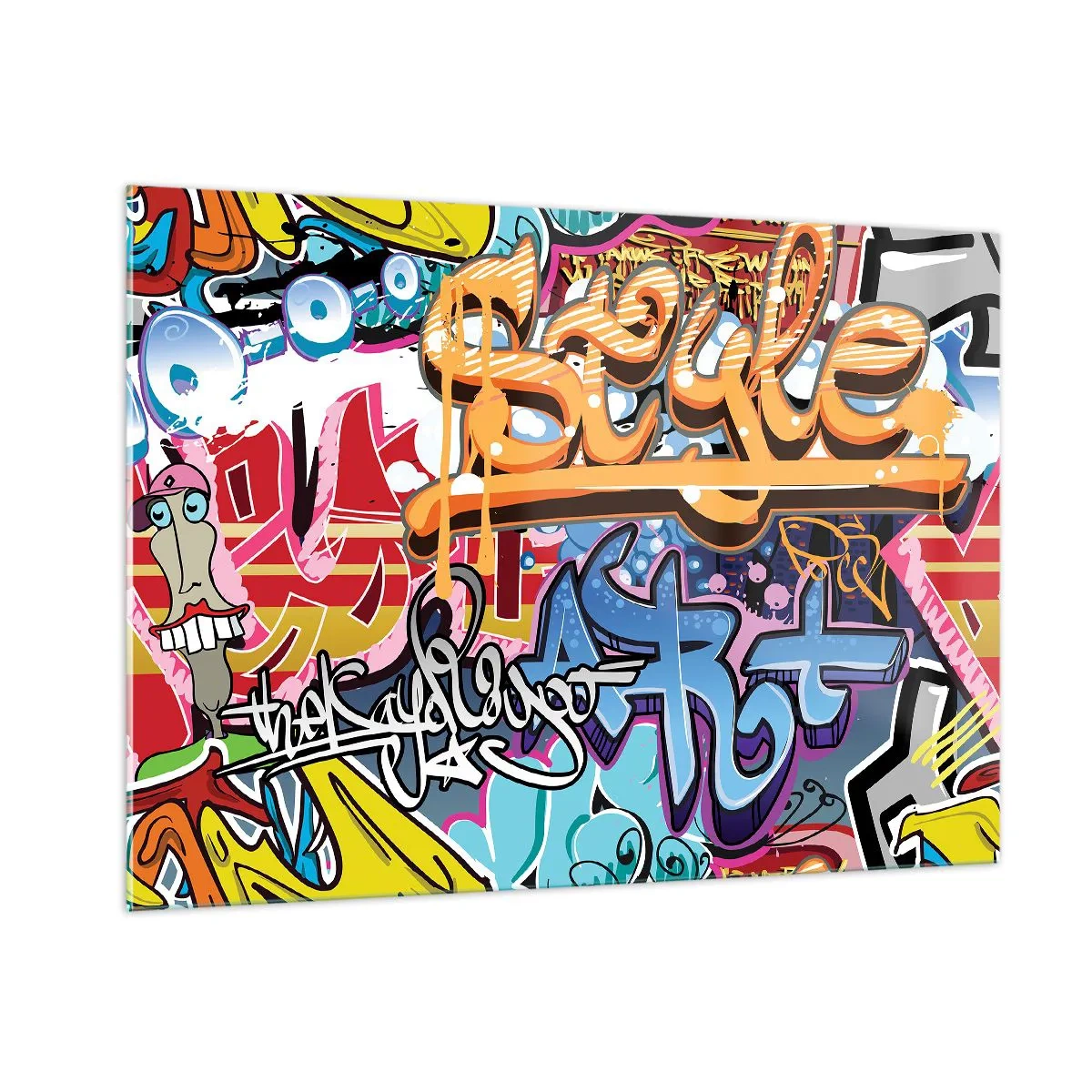 Tablou pe sticlă - Picturi murale, picturi murale... - 100x70 cm