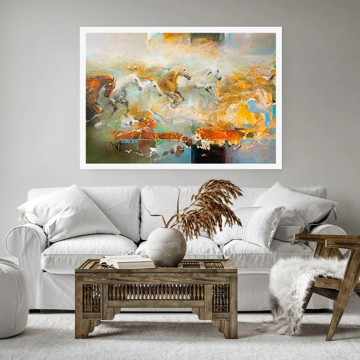 Poster - Galopând prin lumină - 70x50 cm