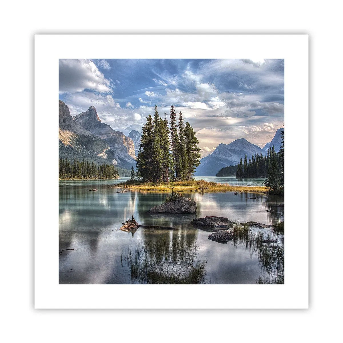 Poster - La o apă mare și limpede… - 40x40 cm