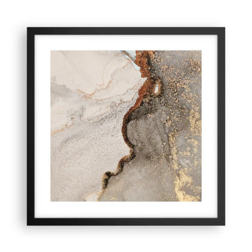 Poster în ramă neagră - La granița culorilor - 40x40 cm