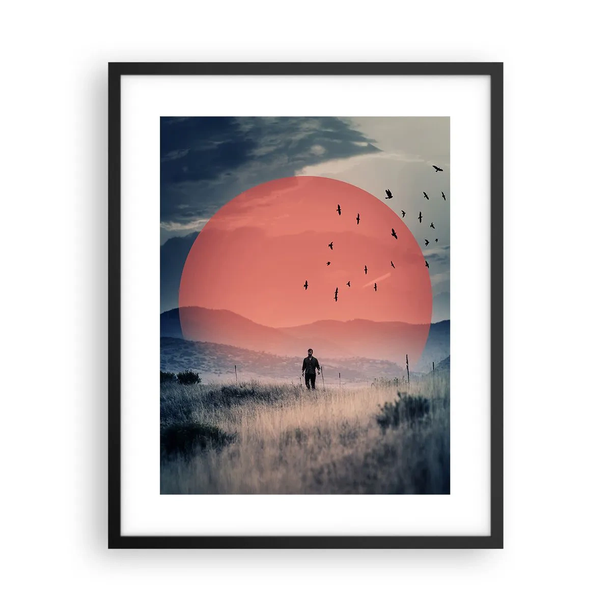 Poster în ramă neagră - Se simt bine acolo unde sunt - 40x50 cm