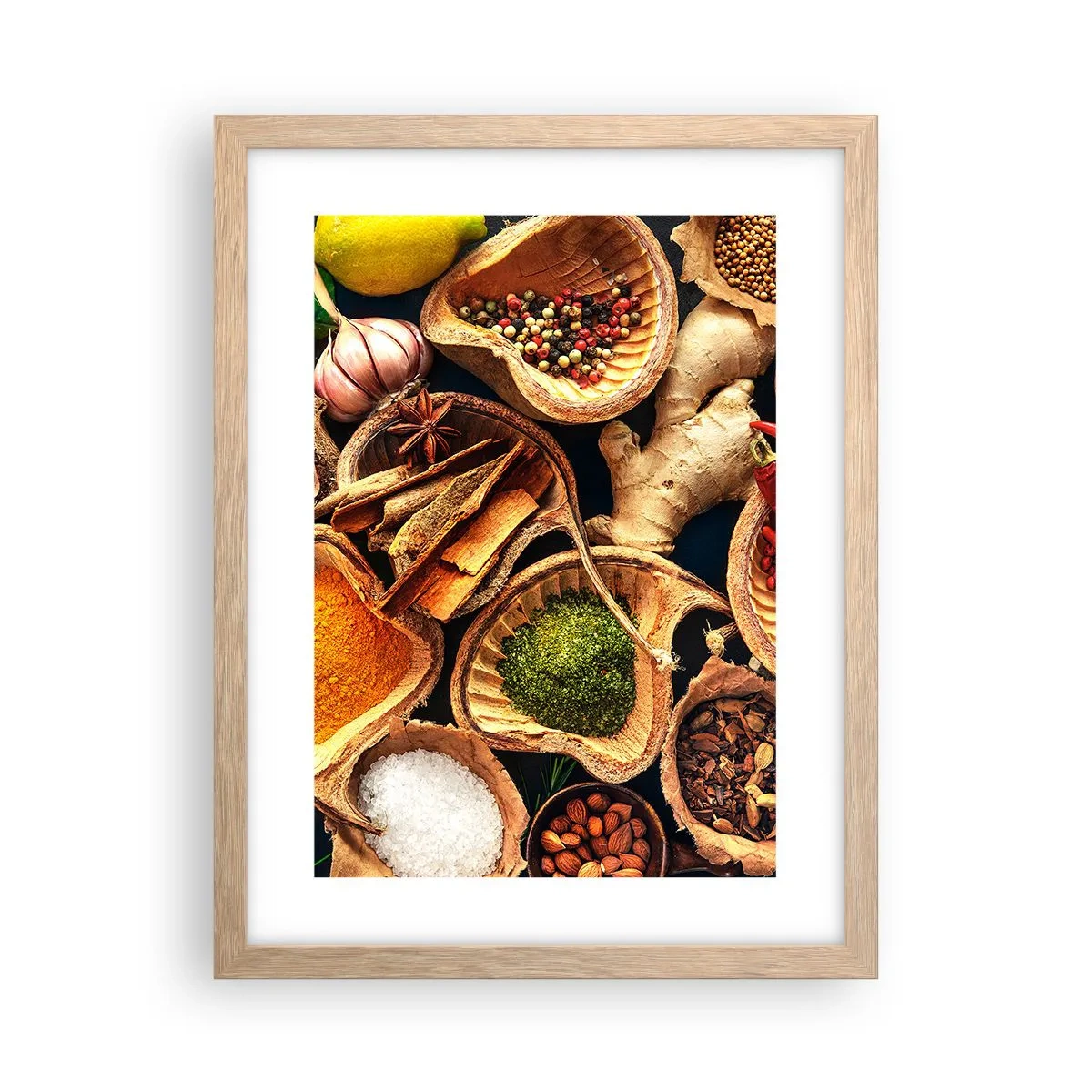 Poster în ramă de stejar deschis - Ia ce vrei - 30x40 cm