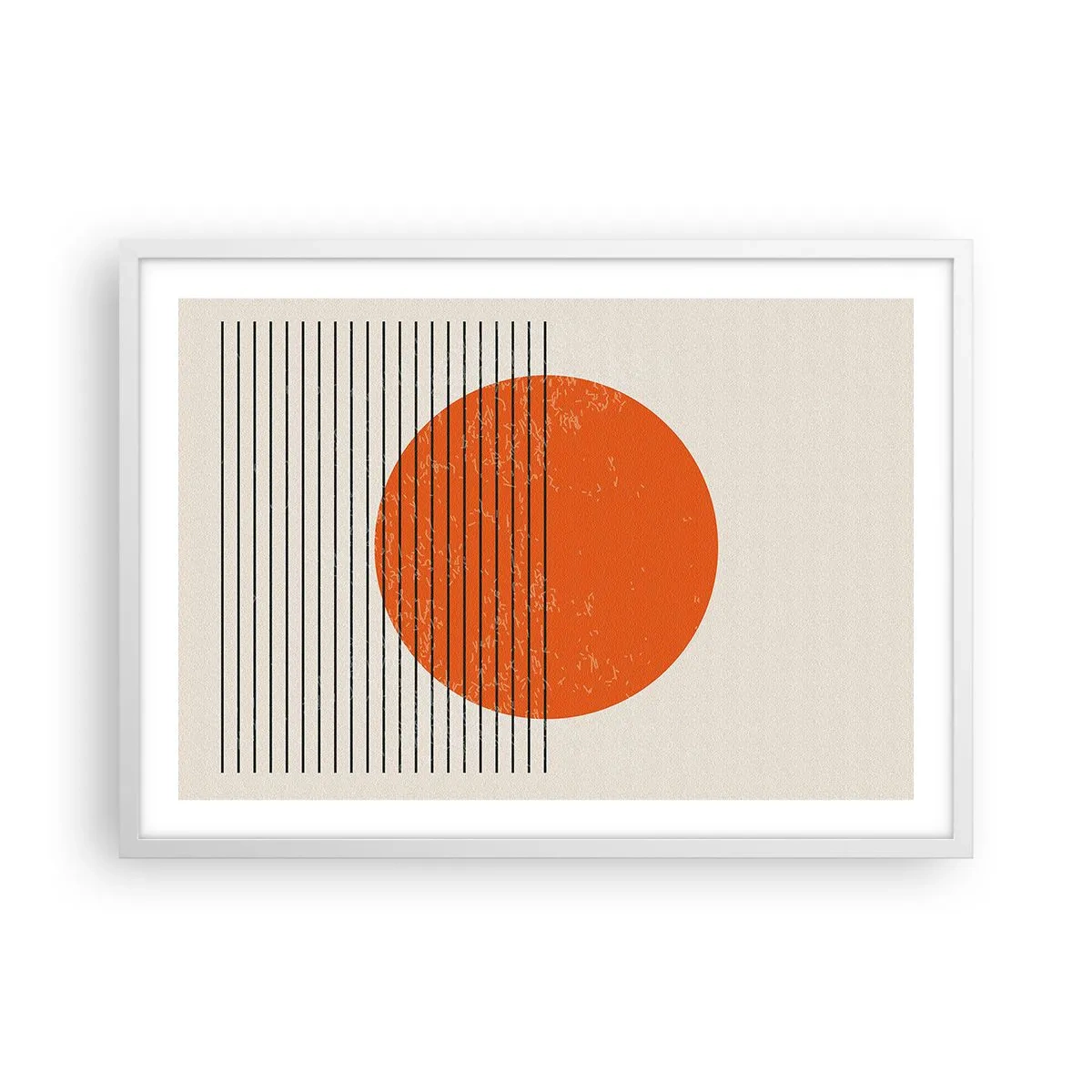 Poster în ramă albă - Întotdeauna soarele - 70x50 cm