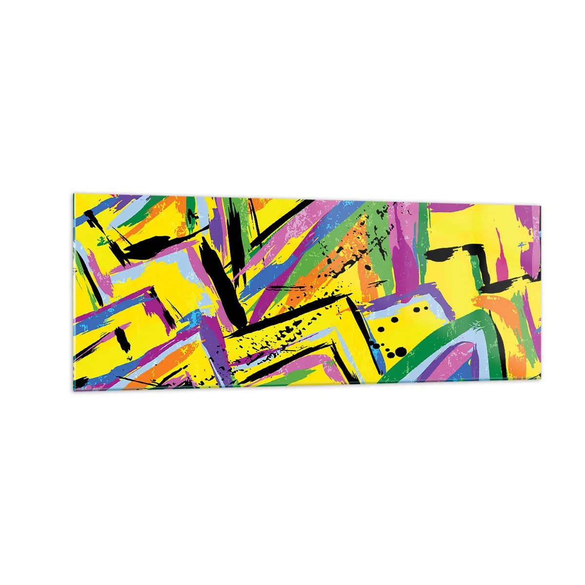 Tablou pe sticlă - Strigă de bucurie - 140x50 cm