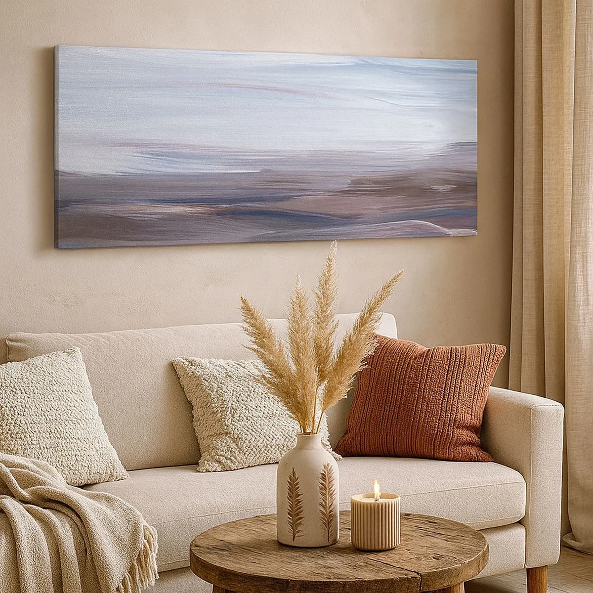 Tablou pe pânză - Elemente: apă - 100x40 cm