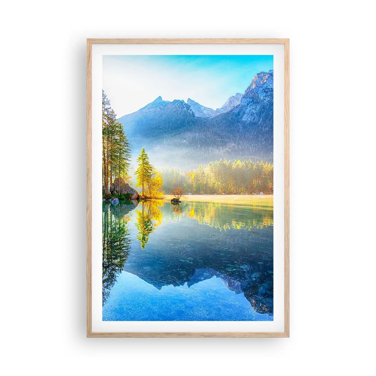 Poster în ramă de stejar deschis - Maiestate și dulceață - 61x91 cm