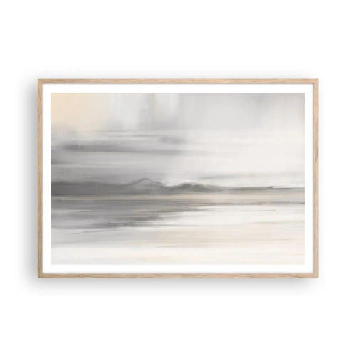 Poster în ramă de stejar deschis - Gândul îndepărtat - 100x70 cm