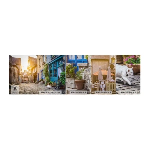 Mostră tapet Premium Canvas - Fantoma albă a orașului - Oraș, Franţa, Arhitectură - 100x30 cm