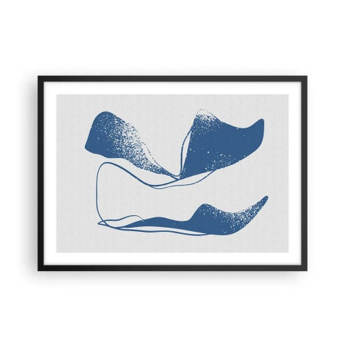 Poster în ramă neagră - Abstracție înaripată - 70x50 cm