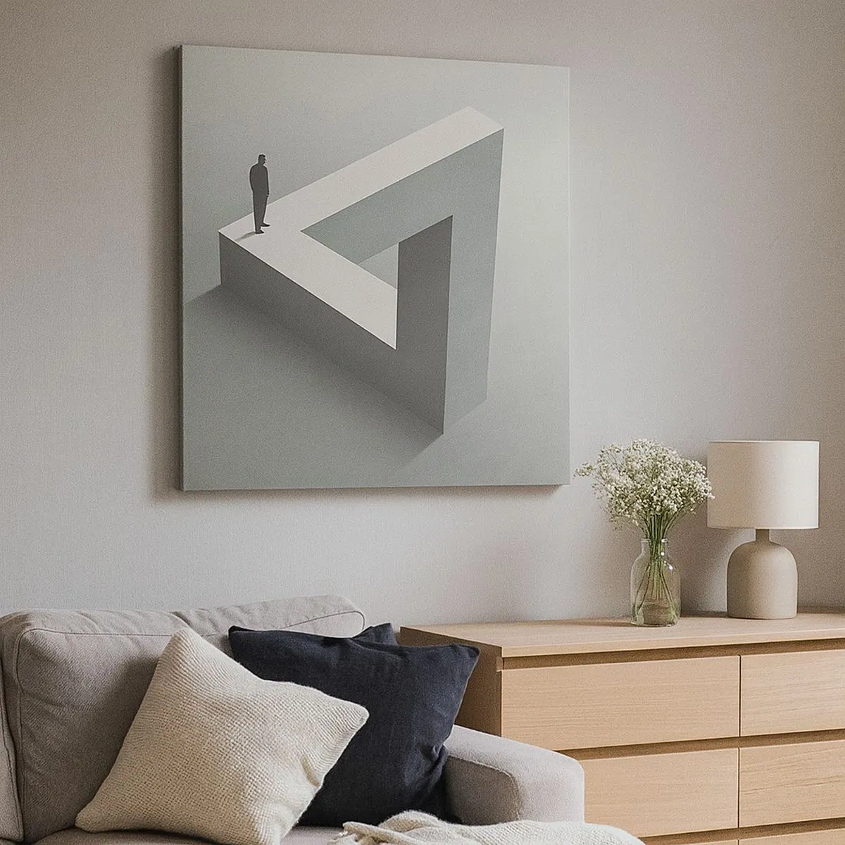 Tablou pe pânză - Și totuși este posibil - 30x30 cm