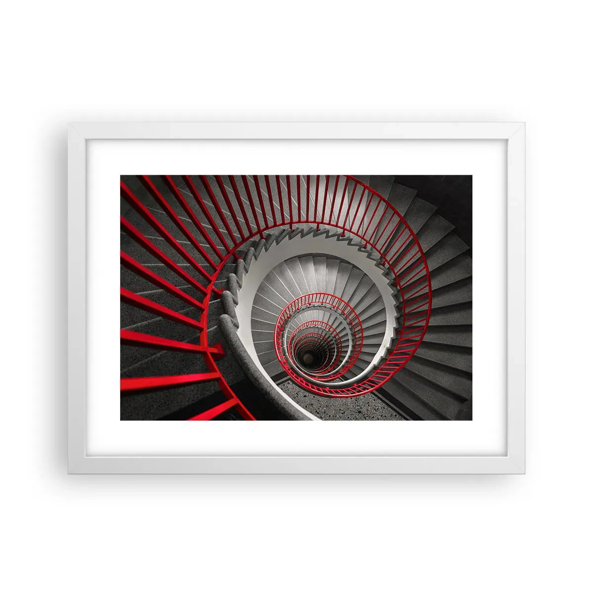 Poster în ramă albă - Jocuri arhitecturale - 40x30 cm