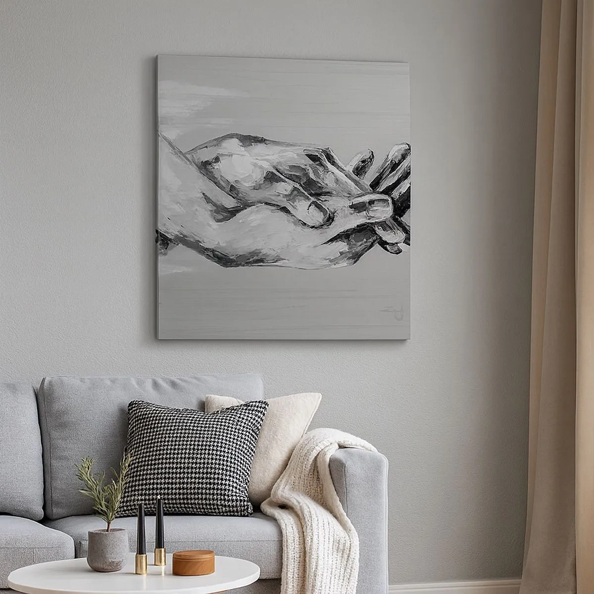 Tablou pe pânză - Începutul... - 30x30 cm