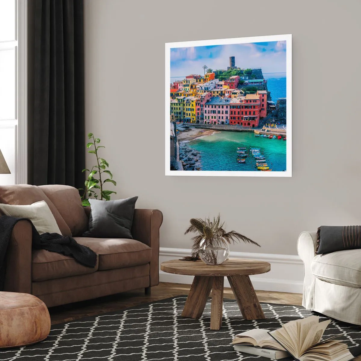 Poster - Orașul mediteraneean magic - 50x50 cm
