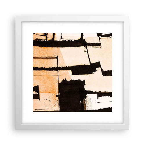 Poster în ramă albă - Cu toate acestea, ordinea - 30x30 cm