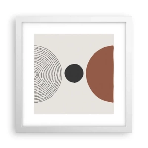 Poster în ramă albă - În centrul atenției - 30x30 cm