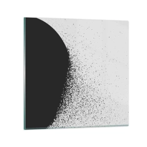 Tablou pe sticlă - Mișcarea particulelor - 30x30 cm