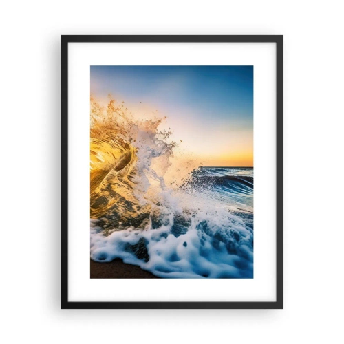 Poster în ramă neagră - Joc în nisip - 40x50 cm