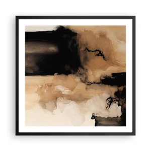 Poster în ramă neagră - O abstractizare intrigantă - 60x60 cm