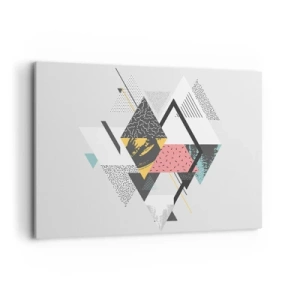 Tablou pe pânză - Variația triunghiului și a rombului - 100x70 cm