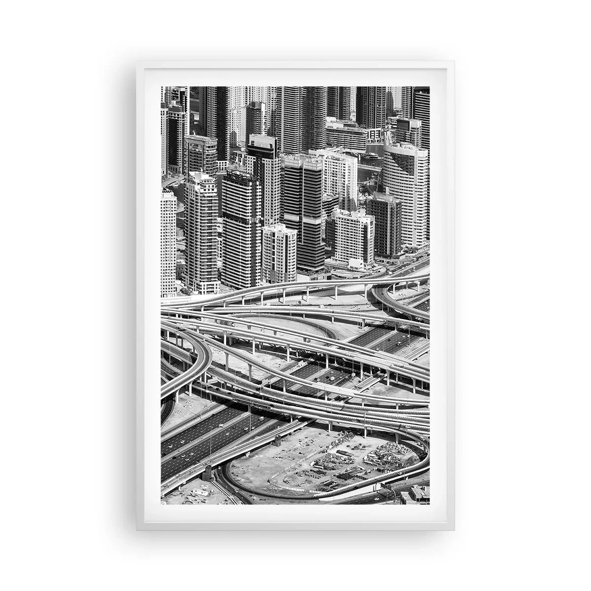 Poster în ramă albă - Dubai - orașul imposibil - 61x91 cm
