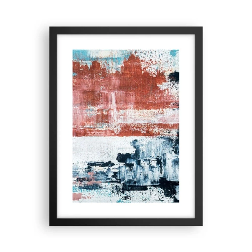 Poster în ramă neagră - Jumi-juma abstract - 30x40 cm