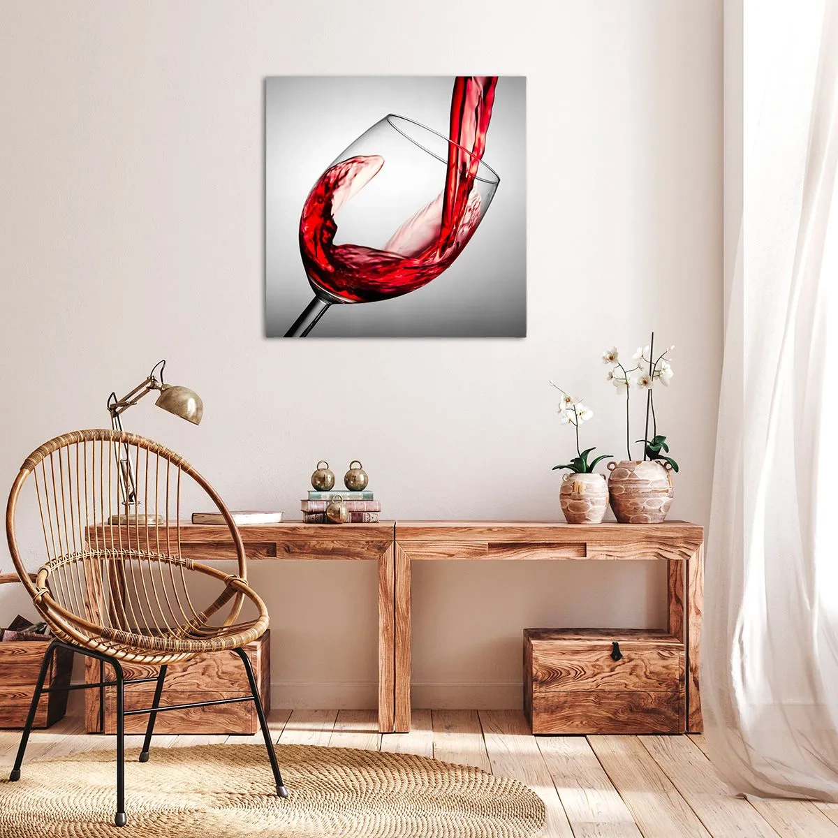 Tablou pe pânză - Culoare - mișcare - sunet - 70x70 cm