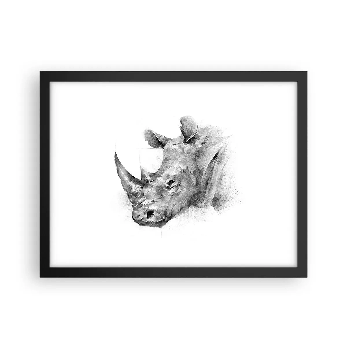 Poster în ramă neagră - Portret african - 40x30 cm