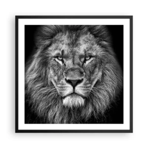 Poster în ramă neagră - În ținuta de încoronare - 60x60 cm