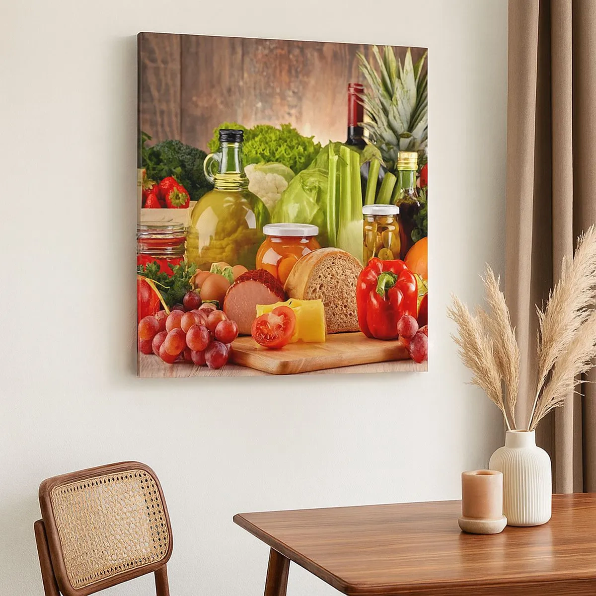 Tablou pe pânză - Afumate, prăjite, marinate - 30x30 cm