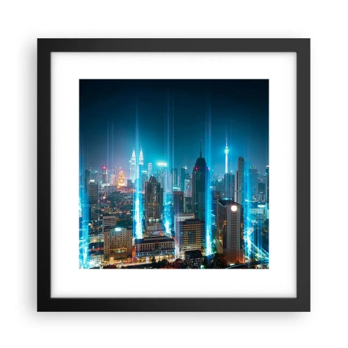 Poster în ramă neagră - Prin Berlin spre cer - 30x30 cm