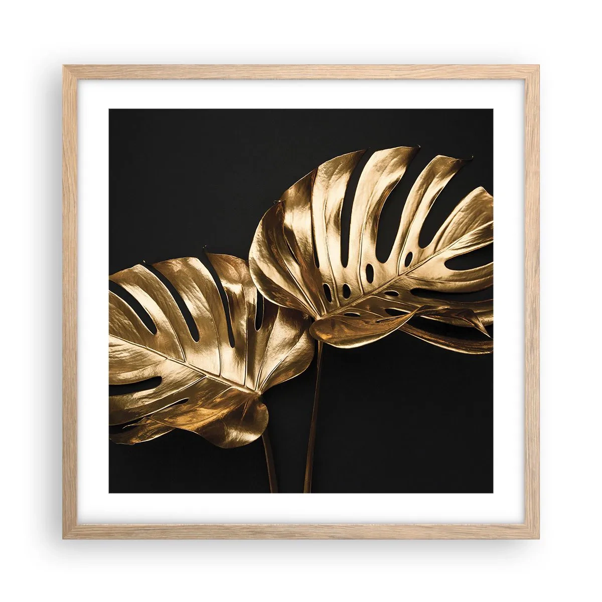 Poster în ramă de stejar deschis - Comorile naturii - 50x50 cm