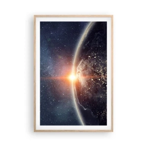 Poster în ramă de stejar deschis - Într-o nouă perspectivă - 61x91 cm