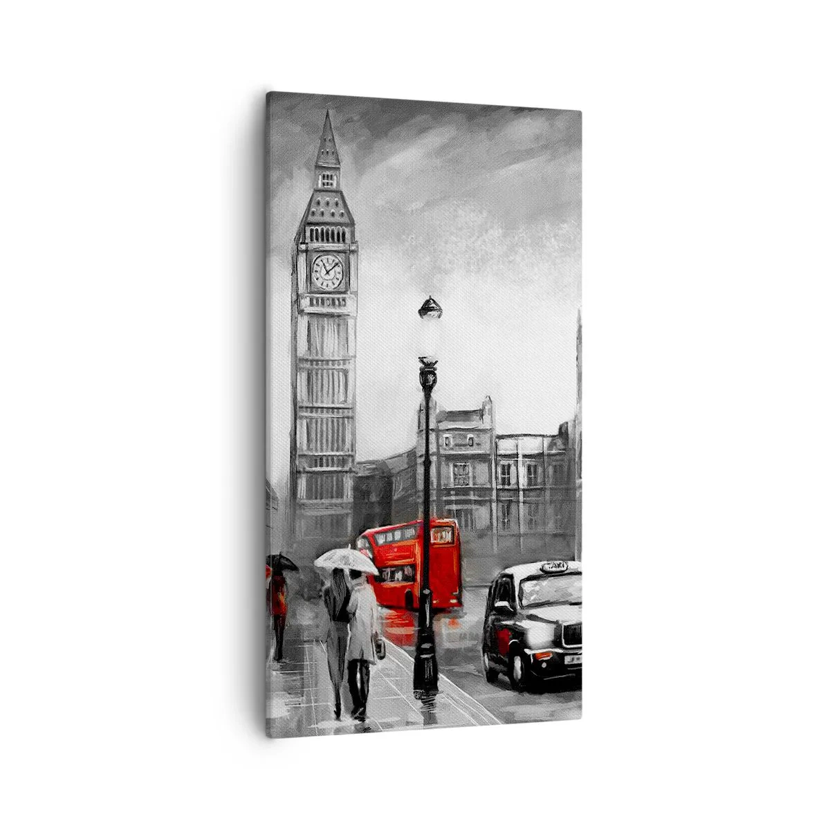 Tablou pe pânză - Nu este deloc un oraș gri - 55x100 cm