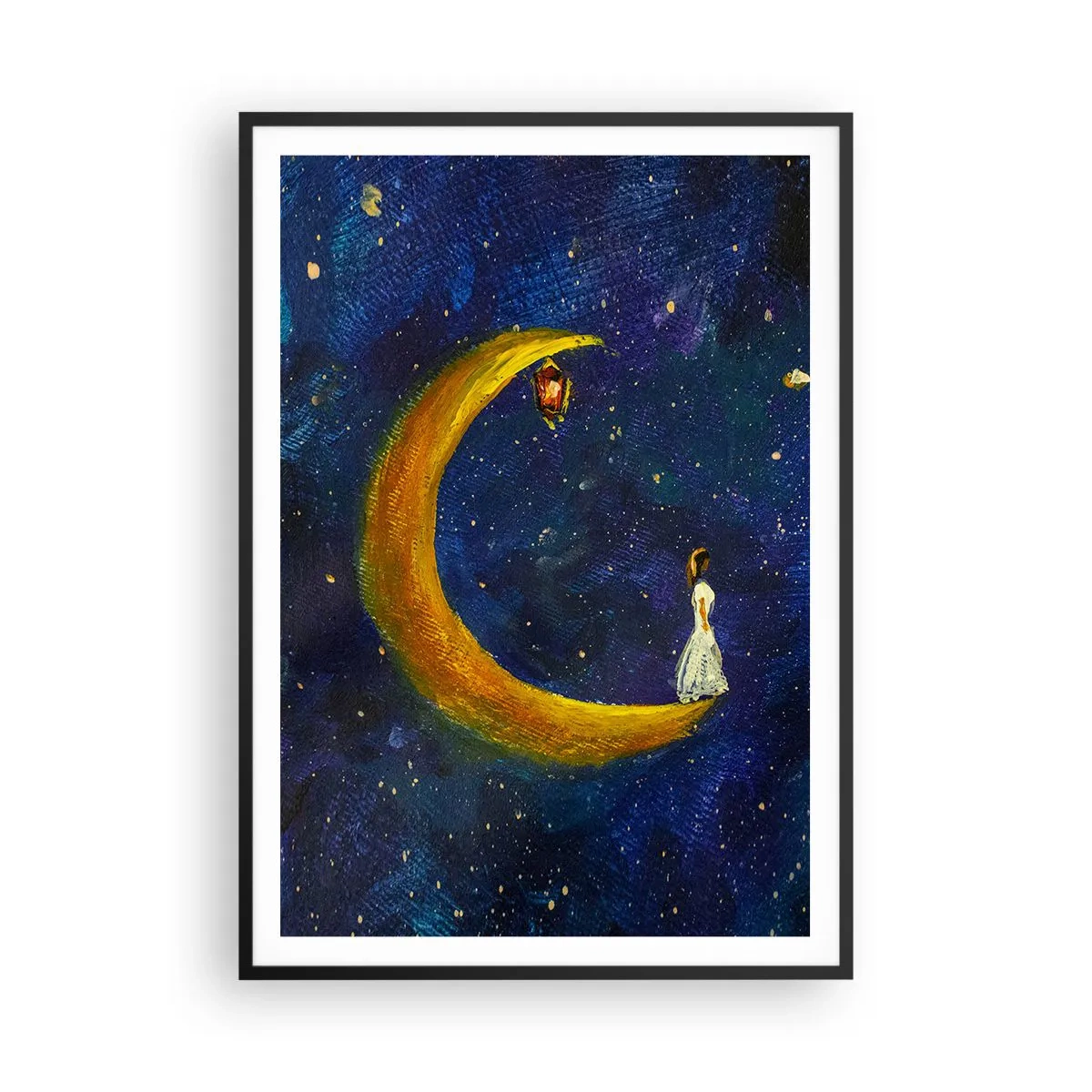 Poster în ramă neagră - Chemarea lumii - 70x100 cm