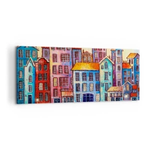 Tablou pe pânză - Un oraș ca în basm - 100x40 cm