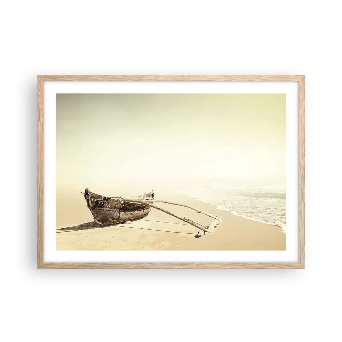 Poster în ramă de stejar deschis - O amintire din Mările Sudului - 70x50 cm