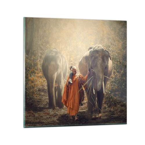 Tablou pe sticlă - Înțelegere deplină - 70x70 cm