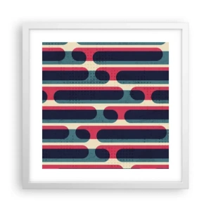 Poster în ramă albă - Înăuntru și înainte - 40x40 cm