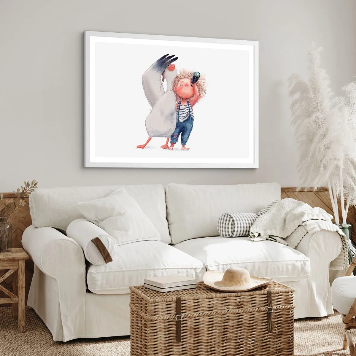 Poster în ramă albă - Un plan pentru o călătorie minunată - 40x30 cm