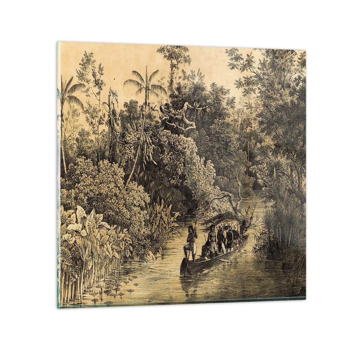 Tablou pe sticlă - Călătorie la sursă - 60x60 cm