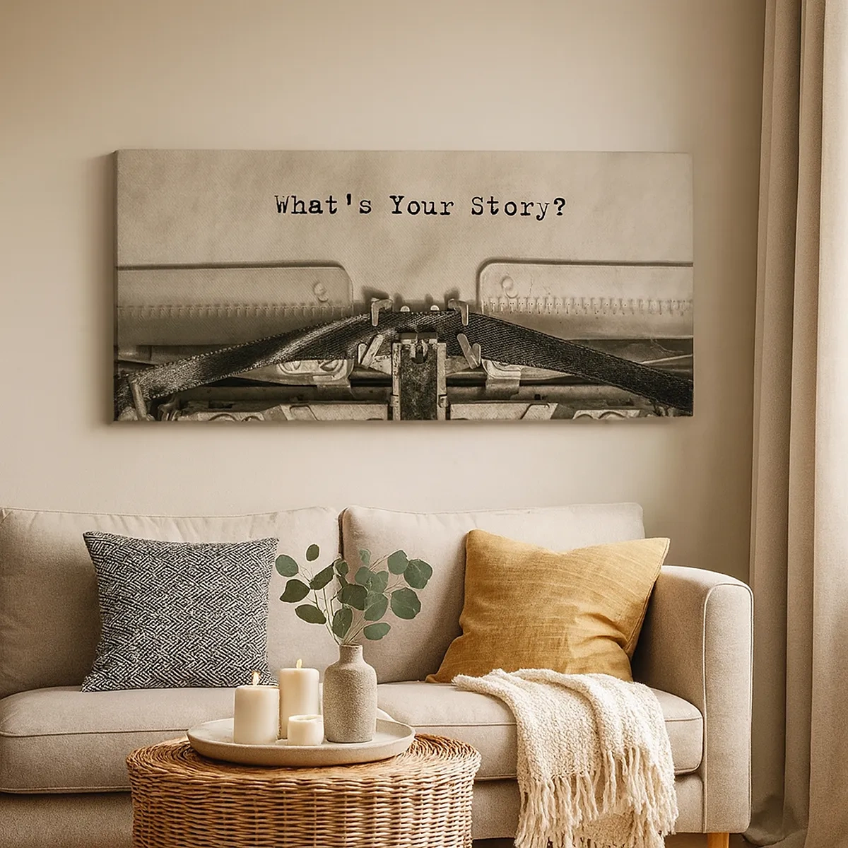 Tablou pe pânză - Spune-mi - 30x30 cm