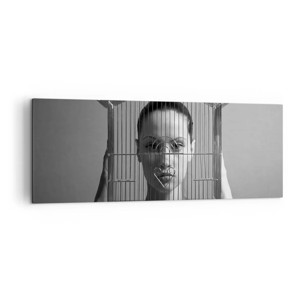 Tablou pe pânză - Un portret oarecum suprarealist - 140x50 cm