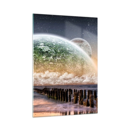 Tablou pe sticlă - Și lumea a ieșit din apă - 50x70 cm