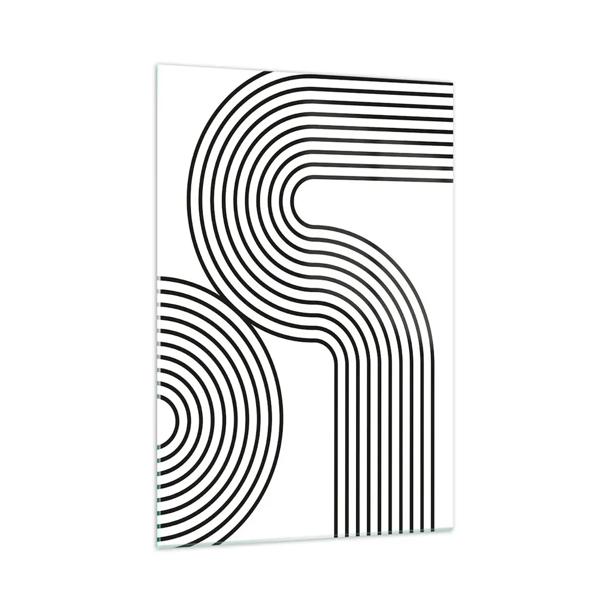 Tablou pe sticlă - Pe o curbă - 70x100 cm