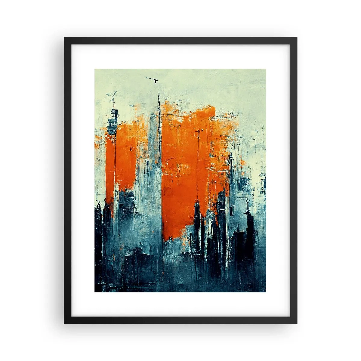 Poster în ramă neagră - Peisaj modern - 40x50 cm