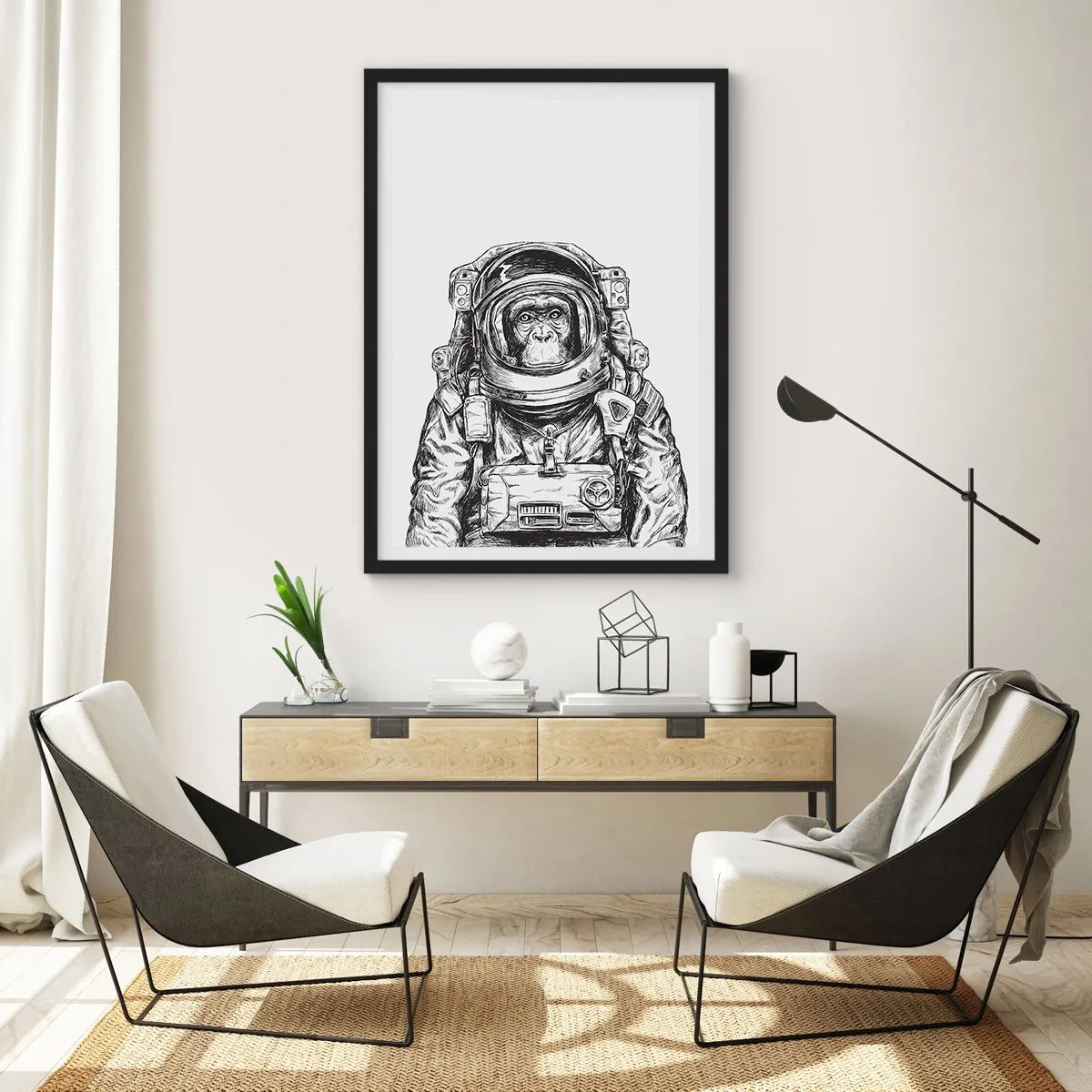 Poster în ramă neagră - Evoluție alternativă - 40x50 cm