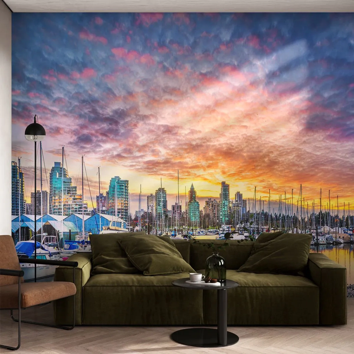 Tapet Premium Canvas - Orașul celor o mie de marinari - Peisaj, Oraș, Port - 400x280 cm