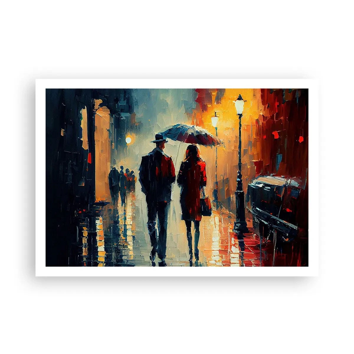 Poster - Poveste de dragoste urbană - 100x70 cm