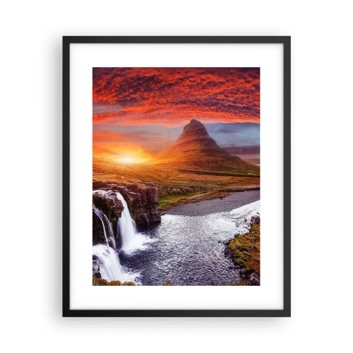 Poster în ramă neagră - Imaginea Pământului de Mijloc - 40x50 cm